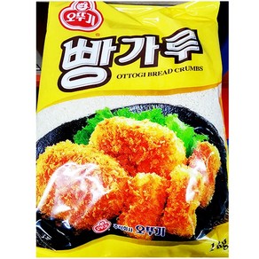 [더착한푸드]빵가루(오뚜기 1K) 식자재마트 대용량 업소용 빵가루 마른빵가루 건식빵가루, 1kg, 1개