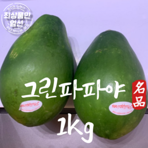 그린파파야 Geen Papaya 생 파파야 3kg, 그린파파야 1kg, 1개