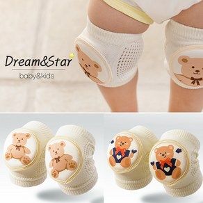 [꿈과별]곰이 아기 무릎보호대 걸음마 무릎양말 니삭스, B-type