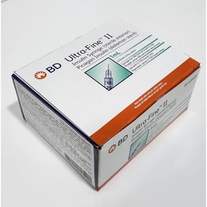 BD울트라파인2 1ml 인슐린 주사기0.25mm( 31G) 8mm 100개입 1박스, 1개