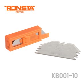 론스타 다목적 안전커터칼 산업용나이프 RONSTA SafetyKnife, KU006칼날 10개 포장(KB001-10)