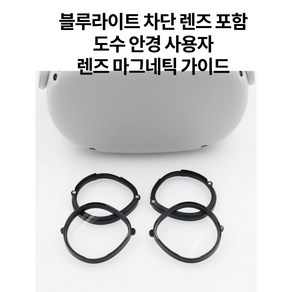 [VR]오큘러스 퀘스트 1/2 렌즈 3세대 자석가이드(블루라이트 렌즈포함) 악세사리