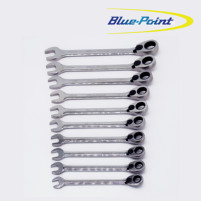 Snap-on 스냅온 Blue Point 블루포인트 라쳇 콤비네이션 렌치 10pcs 세트 스패너 기어렌치 수공구 평생보증 공구, 10개