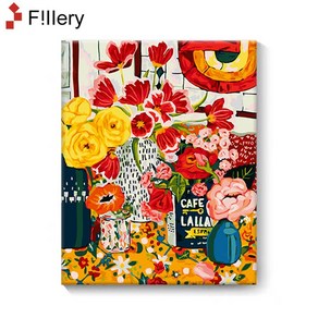 FiIIey 고급 시리즈 DIY 명화그리기 캔버스페인팅 그림그리기 유화 세트 40x50 - 유화 2개를 사시면 앞치마를 드립니다, 31-당신에게 반합니다, 1개