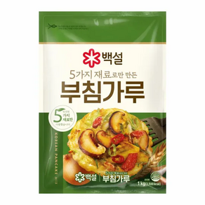 백설 5가지 재료로만 만든 부침가루, 1개, 1kg