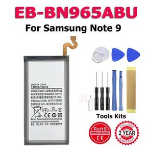 삼성 갤럭시 노트 9 N960U SM-N9600 SM-N960F N9600 용 휴대폰 EB-BN965ABU 배터리 재고 SM-N965F 100%, 한개옵션1