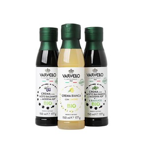 발베로 발사믹글레이즈 소스 크림 150ml, 1개, 오리지널+바질+레몬