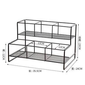 카페 시럽 거치대 보관대 수납 디스플레이 주방 설탕 계단식 선반 정리대, G. 2단 6칸 시럽랙(신형), 1개