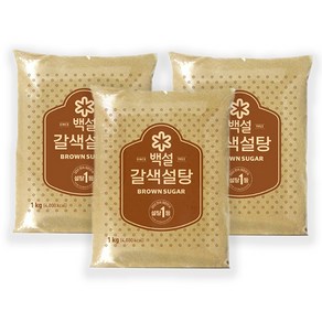 CJ 백설 황설탕 1kg, 3개