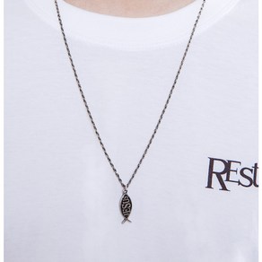 Silver Vintage Jesus Necklace