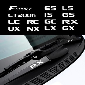 렉서스 CT200h F 스포츠 ES LS IS GS LC RC GC RX UX NX LX GX 액세서리용 크리에이티브 자동차 배지 도어, 하얀색, 4개, 엘에스, 4개