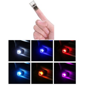 발통마켓 <당일발송> USB LED 무드등 차량용 엠비언트 조명 캠핑 PC 차박, 4번USBLED(스카이), 1개