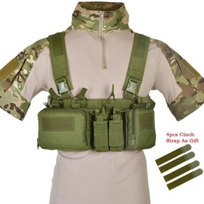 다용도 조끼 CS 매치 Wagame TCM Chest Rig 전술 밀리터리 매거진 파우치 홀스터 Molle 시스템 허리 남성 나일론