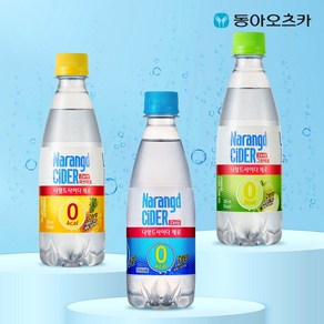 나랑드사이다 350ml PET 3종 1박스 (총20입), 그린애플, 20개