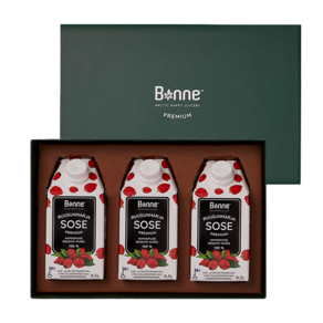 [선물세트] 본네 로즈힙 퓨레 주스 3팩 선물세트 (쇼핑백 동봉), 3개, 500ml