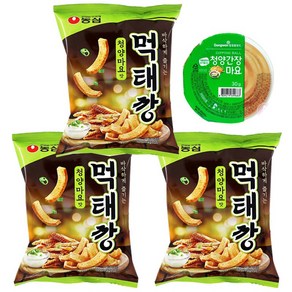 농심 먹태깡 와사비마요소스세트 60G (와사비마요1개증정) 캠핑 주전부리 과자세트