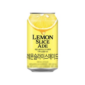 레몬슬라이스 에이드 탄산캔음료 340ml x 6개