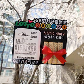 아이리스토퍼 로또토퍼 용돈토퍼 생일토퍼 생신토퍼, 1개