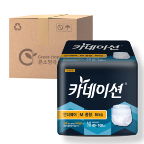 카네이션 언더웨어 중형 10p x 8팩, 10개입, 8개