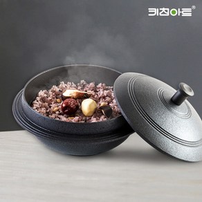 키친아트 통주물 가마솥 냄비 18cm 20cm 22cm 24cm, 키친아트 가마솥18cm, 1개