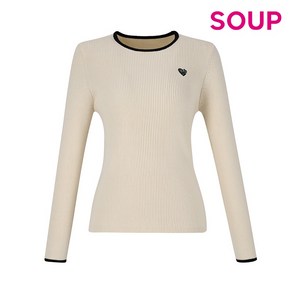 SOUP 컬러포인트 슬림핏 스웨터 (SZ9LK36)