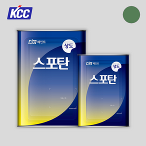 KCC 우레탄 방수페인트 옥상방수 바닥방수, 스포탄 상도 녹색 12.6L, 1개, 12.6L