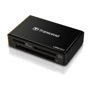 트랜센드 USB 3.0 멀티 카드 리더기 TS-RDF8K, 블랙, 1개