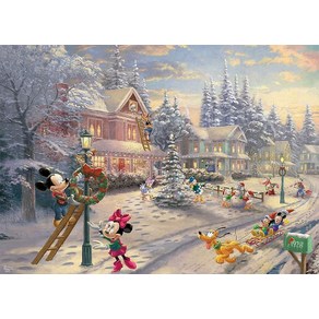 Ceaco Thomas Kinkade Mickey'S Victoian 크리스마스 퍼즐 - 1000피스