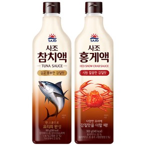 사조해표 참치액 900ml+홍게액 900ml 기획