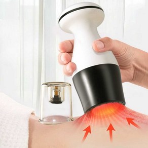 전동 부항기 무선 흡인기 부항컵 부항총 진동기 안마기, 기본충전모델+에센셜오일2병+경혈지도