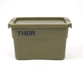 THOR 수납 운반상자 일본산, 1세트, 1단, 1L 보관함 아미 그린