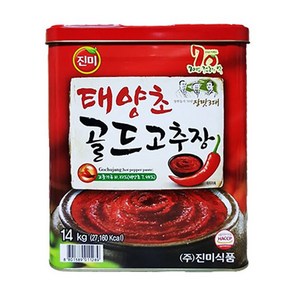 진미 태양초 골드 고추장, 14kg, 1개