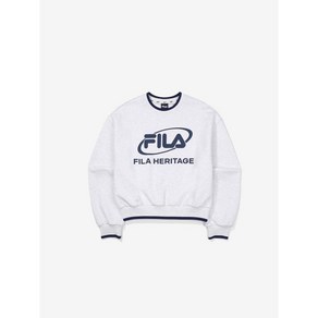 [FILA 본사공식] 빅로고 면혼방 맨투맨 (FS2POF3156F_WTM)