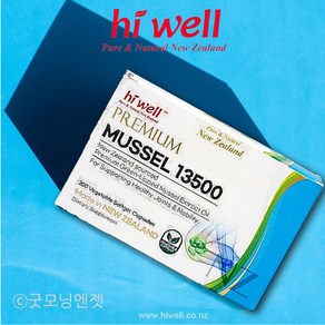 [면세점용]하이웰 프리미엄 초록입홍합 오일 13500mg 200캡슐 뉴질랜드 초록잎홍합 초록홍합 추출 오일, 1개, 200정