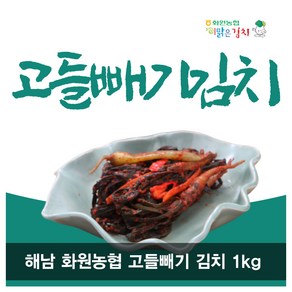 해남화원농협 이맑은김치 고들빼기 1kg / 2kg / 3kg, 1개