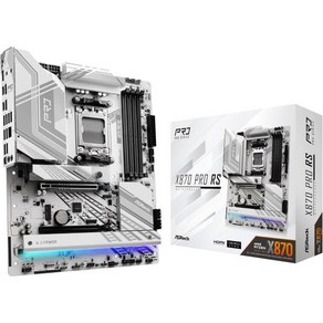 ASRock X870 Po RS AMD 라이젠 소켓 AM5 ATX 마더보드 DDR5 DIMM 8000MHz 256GB PCIe Gen5 SATA3 6.0Gbs