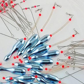 국내산 2단 원투채비 묶음추 원투봉돌/채비/선상낚시/배낚시/우럭/도다리