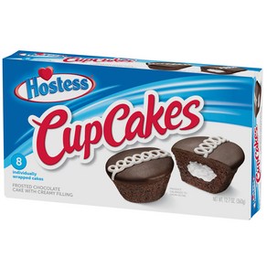 호스티스 컵케익 초콜렛 8개입 HOSTESS Chocolate Cup Cakes, Hostess-Cupcakes-Chocolat-8ct, 1개, 360g