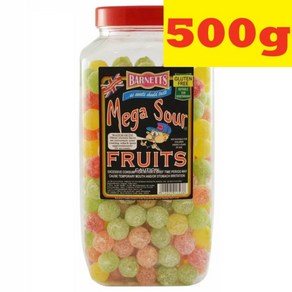 500g 바넷츠 메가 사워 후르츠 과일맛 세상에서 가장신사탕 Banetts Mega Sou Fuits, 1개