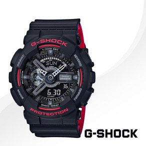 [G-SHOCK] 지샥 GA-110HR-1A 남성 빅페이스 블랙앤레드 손목시계