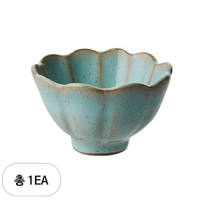 VBCCASA 폰다코 스칼롭 디저트 볼 11cm 10270-11FA, 아쿠아, 1개