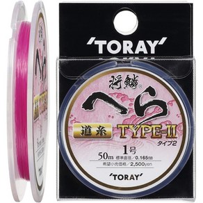 일본직발송 9. 도레이(TORAY) 나일론라인 장린 주걱 타입2 도사 50m 1호 패션핑크 B002DE5YMA, One Size_One Colo, 1개, One Colo