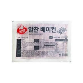 CJ_FW 굿딜 알찬 베이컨 업소용 전지베이컨, 3개, 1kg