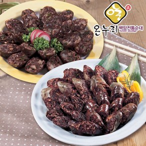 [백암전통순대] 고기순대1kg + 야채순대 1kg