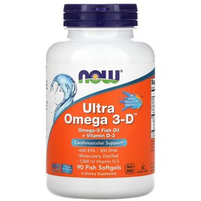 NOW Foods Ulta Omega 3 D 울트라 오메가 90정, 1개