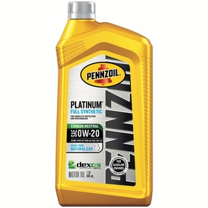 Pennzoil Platinum Full Synthetic 0W-20 Moto Oil (1-Qua Pennzoil Platinum 완전 합성 0W-20 모터 오일(1쿼트 싱글, 1개, 기타