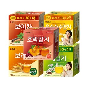 담터 보리차 50T+보이차 50T+메밀차 50T+옥수수수염차 50T+호박팥차 40T/회사 탕비실 사무실 침출차