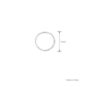 (일반형 열쇠고리링 미니) 12mm 키링 키홀더 팬던트고리 열쇠연결 연결고리, 1개