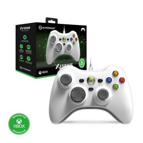 Xbox 시리즈 XS/Xbox One/Windows 1011용 하이퍼킨 제논 유선 컨트롤러(화이트)