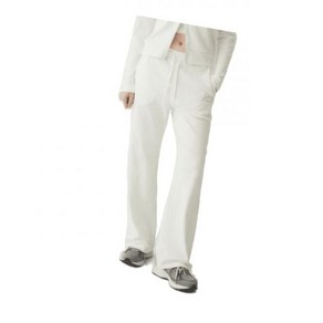 후아유 Ribbed Wide Pants WHTME4T61F